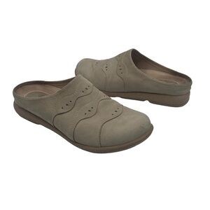 Dansko Leather Taupe Slip-On Mules Size 40 Women's